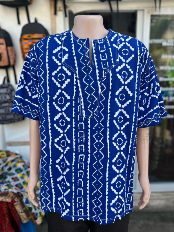 Blue Patterned dashiki