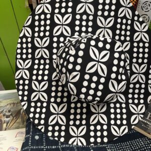 Black and white floppy hat