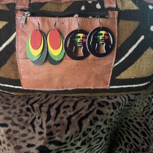 Wooden Flower Earrings