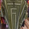 GREEN AND WHITE PATTERN DASHIKI