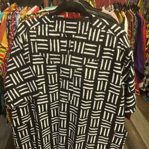 BLACK AND WHITE DASHIKI