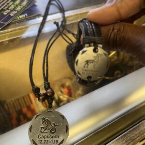 Astrological necklace and bracelet set