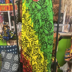 Red Gold And Green Umbrella Dress one size fit most