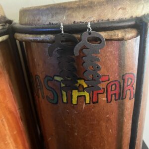 Wooden Queen Earring